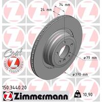 Zimmermann Rear Brake Disc Rotor Pair  3421-6765-891