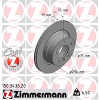 Zimmermann Rear Brake Disc Rotor Pair  3421-6766-219