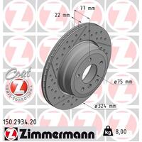 Rear Brake Rotors Set 34216795754