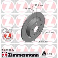 Zimmermann Rear Brake Disc Rotor Pair  3421-6799-367