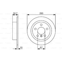 Rear Brake Discs Rotors Pair 34216799383