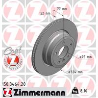 Zimmermann Rear Brake Disc Rotor Pair  3421-6855-003
