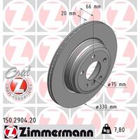 Zimmermann Rear Brake Disc Rotor Pair  3421-6864-899