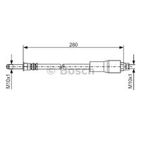 Rear Brake Hose 34301165190