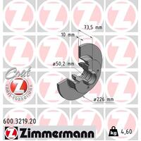 Zimmermann Rear Brake Disc Rotor Pair  357-615-601