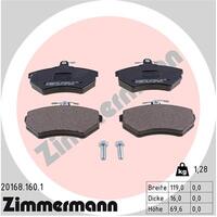 Zimmermann Front Brake Pad Set 357-698-151D