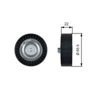 Gates Deflection/Guide Pulley, v-ribbed belt 36458