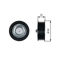 Gates Idler Pulley 36473