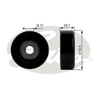 Gates Deflection/Guide Pulley, v-ribbed belt 38005