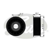 Gates Deflection/Guide Pulley, v-ribbed belt 38008