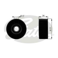 Gates Deflection/Guide Pulley, v-ribbed belt 38023