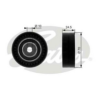 Gates Deflection/Guide Pulley, v-ribbed belt 38071