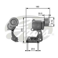 Gates Belt Tensioner, v-ribbed belt 38410