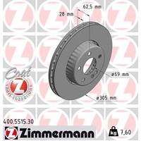 Zimmermann Front Brake Rotors Set 400.5515.30