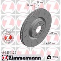 Zimmermann Front Brake Rotors Set 400.5541.20