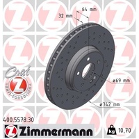 Zimmermann Front Brake Rotors Set 400.5578.30