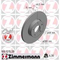 Zimmermann Front Brake Disc Rotor Pair 4A0-615-301B
