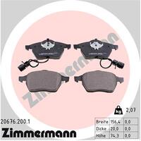 Zimmermann Front Brake Pad Set 4A0-698-151