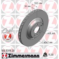 Zimmermann Front Brake Disc Rotor Pair 4F0-615-301G