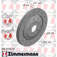 Rear Brake Disc Rotor Set 4F0615601H