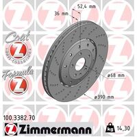 Front Brake Disc Rotor Set 4G0615301E