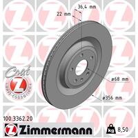 Zimmermann Rear Brake Disc Rotor Pair  4H0-615-601F