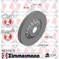 Front Brake Disc Rotor Set 4M0615301AS