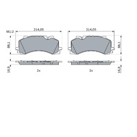 Front Brake Pads Set 4M0698151BB