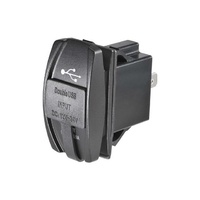 Narva Dual Usb ILLUMINATED Socket 63218BL