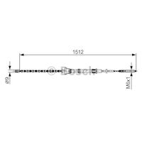 Parking Brake Cable 6N0609721F