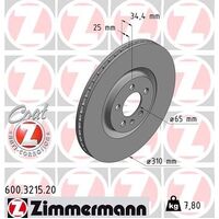 Brake Discs Rotors Pair Front 6R0615301B