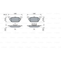 OEM Front Brake Pads 6R0698151A