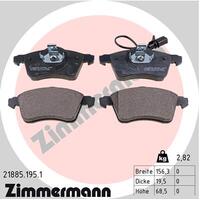 Zimmermann Front Brake Pad Set 7D0-698-151D