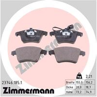 Front Brake Pads 7H0698151X