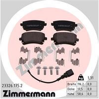 Rear Brake Pads 7H0698451KIT