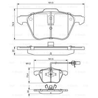 Front Brake Pad Set Fits VW Transporter 2.4 D