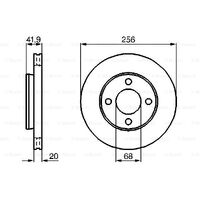 Front Brake Discs Rotors Pair 853615301C