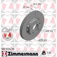 Zimmermann Front Brake Disc Rotor Pair  895-615-301D