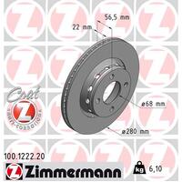 Zimmermann Front Brake Disc Rotor Pair 8A0-615-301A