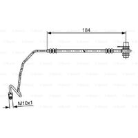 Left Rear Brake Hose 8E0611763K