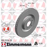 Zimmermann Front Brake Disc Rotor Pair  8E0-615-301T