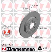 Zimmermann Rear Brake Disc Rotor Pair  8E0-615-601M