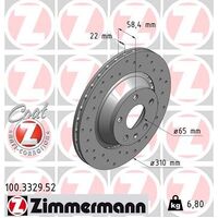 Rear Brake Disc Rotor Set 8J0615601AP