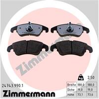 Zimmermann Front Brake Pad Set 8K0-698-151B