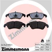 Zimmermann Front Brake Pad Set 8K0-698-151B