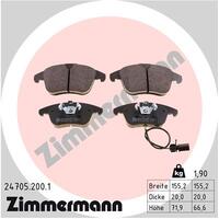 Zimmermann Front Brake Pad Set 8K0-698-151F