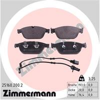 Zimmermann Front Brake Pad Set 8R0-698-151F