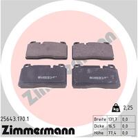 Zimmermann Front Brake Pad Set 8R0-698-151K