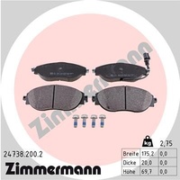 Brake Pad Set Front 8V0698151C