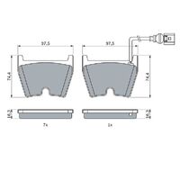 Front Brake Pads 8V0698151F